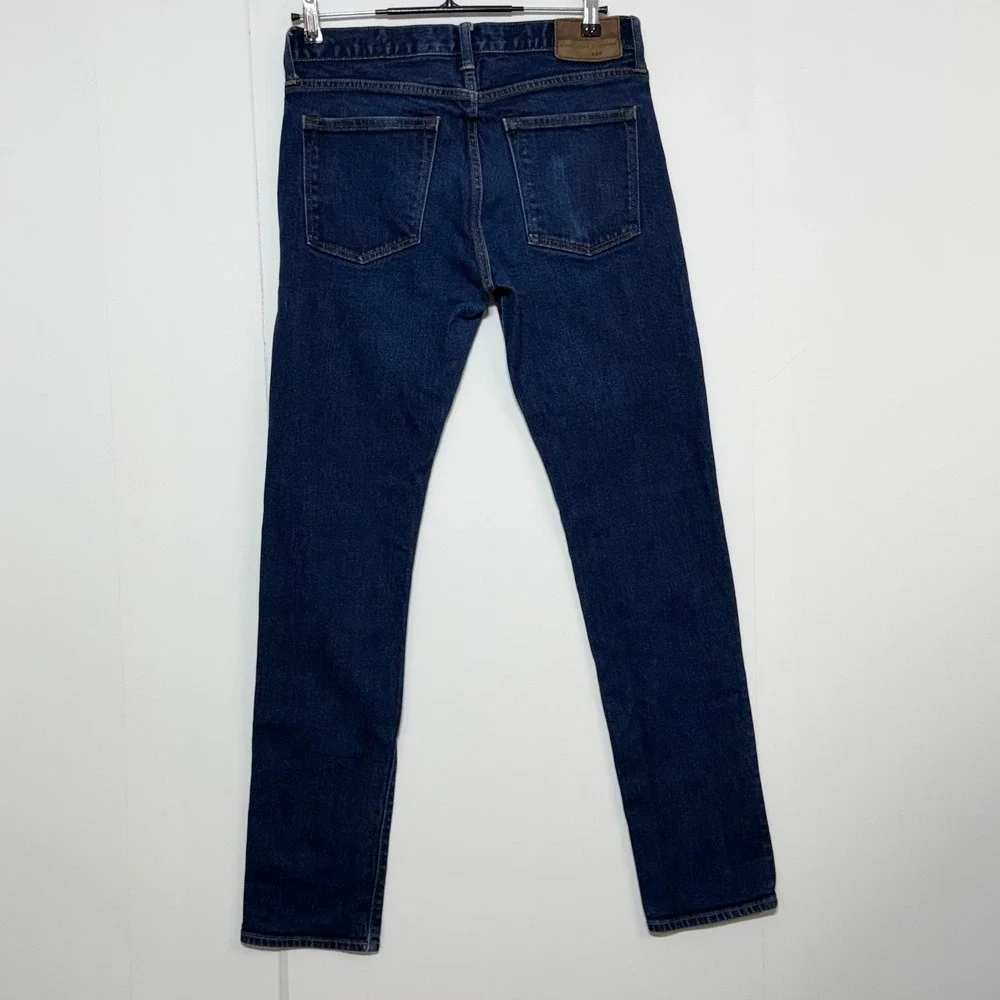 J.Crew 484 Stretch Jeans Mens Measures 31X33 Tag 31x34 Blue Extra Slim Fit‎